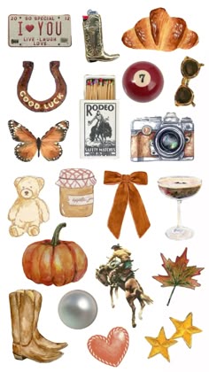 Pin by Elizabeth Virnig on All the Above in 2025 | Sticker art, Autumn stickers, Scrapbook stickers printable