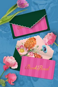 Giftcard and Stationary Design for Brooks Floral