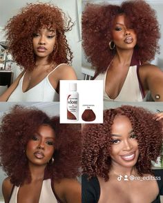 Coloured Natural Hair, Dark Red On Black Hair, Adore Hair Color, Coloured Hair Black Women, Dark Skin Hair Dye, Auburn Natural Hair Black Women, Hair Colour For Black Women, Dark Red Natural Hair, Afro Colored Hair