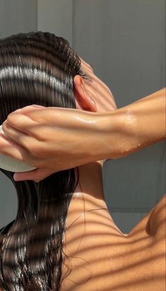 Hair And Skin Care Aesthetic, Health Hair Vision Board, Hair Aesthetic Healthy, Vision Board Hair Care, Hair Care Vision Board, Hair Care Vision Board Aesthetic, Clean Hair Aesthetic, Haircare Aesthetic Vision Board, Luxe Shower Aesthetic