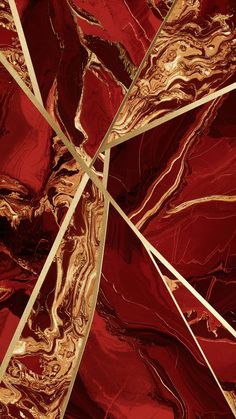 an abstract red and gold marbled background with golden lines on the top right corner