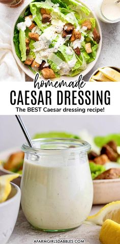 Homemade Caesar Dressing: A Deliciously Simple Recipe in 2025 | Salad dressing recipes homemade, Caesar salad dressing recipe, Homemade salads