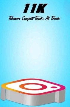 an image of a round object with the text 1k followers's complete thanks all friends