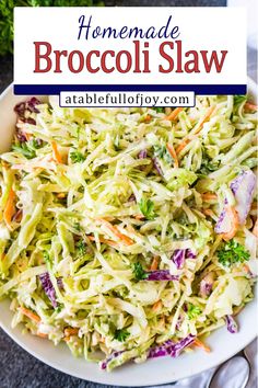 Delicious Homemade Broccoli Coleslaw
