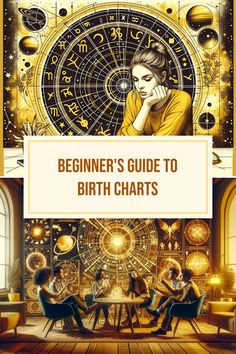 This pin provides a beginner's guide to reading your birth chart, outlining Taurus and Pisces influences. It illustrates key elements in astrology to help interpret your cosmic journey and spiritual exploration using 2 detailed images.