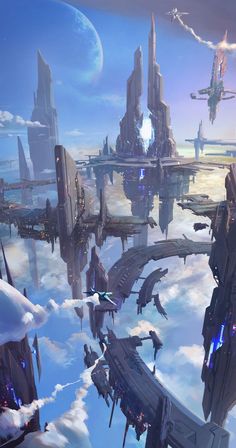 Pin by Strangeland Volfgan on Science Fiction in 2025 | Sci fi landscape, Fantasy landscape, Futuristic art