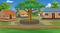 village house 20 Best Premium Graphics on Freepik in 2025 | Village background indian, House cartoon, Greenscreen