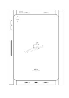 an apple ipad is shown in this drawing