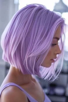40 Stunning Alternative Hair Color Ideas To Revolutionize Your Style! - Glamour Corner Hair Color Ideas Lilac, Cool Lilac Hair, Lilac Hair Color Short, Lavender Hair Short, Hair Color Pastel Purple, Pastel Hair Colors With Blonde Lavender, Pink Lilac Hair, Pastel Hair Color Ideas, Lilac Hair Short
