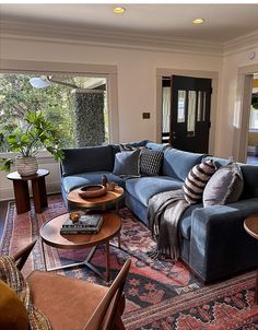 Pin by Hope Calsoncin on Home in 2025 | Blue couch living room, Blue sofas living room, Blue couch living