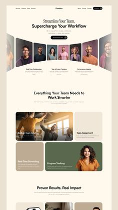 an image of a website page with many different colors and shapes on the bottom half
