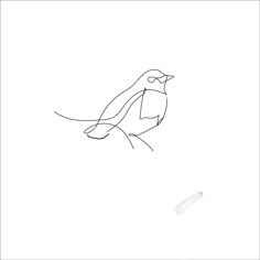 a drawing of a bird on a white background