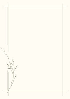 a square frame with a plant in the middle