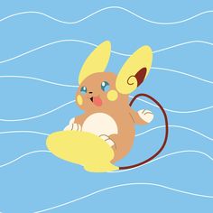 Alolan Raichu - calendar design available on Etsy (LINK IN BIO) | Pokemon, Calendar design, Raichu