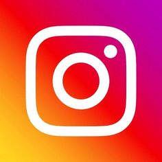 the instagram logo is shown on a colorful background