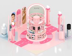 Booth Design | Korean Beauty Brands - Eliah Añonuevo in 2025 | Event booth design, Exhibition booth design, Booth design