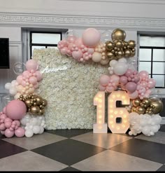 Sweet 16 Photo Wall Decor Ideas