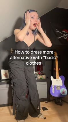 How to style basic clothes to be alternative‼️#alternative #emo #goth #d... in 2025 | Summer grunge outfits, Punk style outfits, Punk outfits