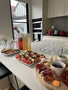 the food is on the table ready to be served in the kitchen or dining room