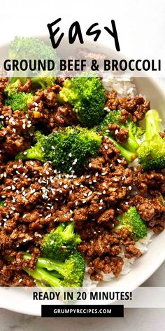 Ground Beef and Broccoli | Recipe in 2025 | Ground beef and broccoli, Broccoli beef, Ground beef recipes healthy
