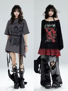 Winter Punk Style Platform Boots, Punk Style Leather Platform Boots, Punk Core, Shibuya Punk Fashion, Shibuya Punk Aesthetic, Harajuku Gothic Street Styles, Alt Outfits, Punk Outfits