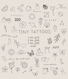 the tiny tattoos are available for $ 2 each