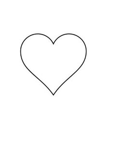 a black and white drawing of a heart with one side drawn in the shape of a rectangle