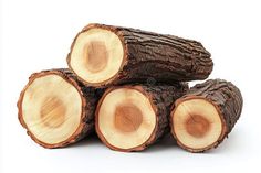 Natural wood logs stacked in a harmonious arrangement, showcasing textures and colors, perfect for rustic decor or royalty free stock image