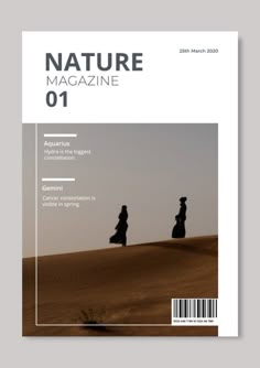 Edit this Minimalist Nature Places Magazine Cover layout online | Magazine cover layout, Magazine cover ideas, Magazine design cover