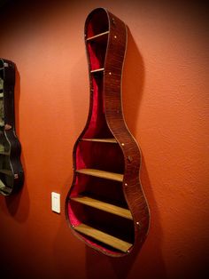 Unique Vintage Guitar Case Shelves