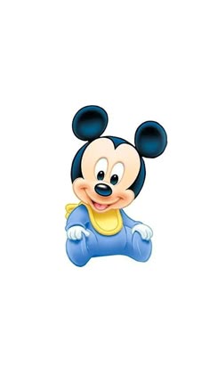 mickey mouse sitting on top of a white surface