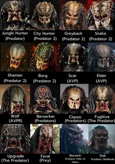 Predator Yautja Names, Yautja Names, Predator Alphabet, Predator Characters, Predator Ranks, Yautja Types, Yautja Hierarchy, Predator Timeline, Predator Movie Species
