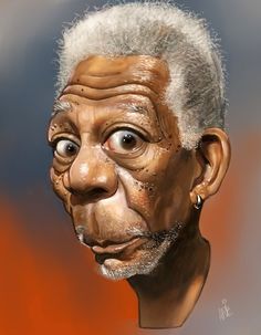 Morgan Freeman | Lustige karikaturen, Karikaturen, Karikaturen von berühmtheiten