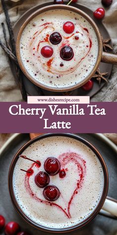 cherry vanilla tea latte recipe, how to make cherry vanilla tea latte, cherry tea latte with vanilla, easy cherry vanilla latte, vanilla cherry iced tea latte, homemade cherry vanilla latte recipe