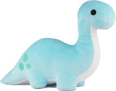 Avocatt Blue Brontosaurus Dinosaur Plushie - 10 Inches Stuffed Animal Toy