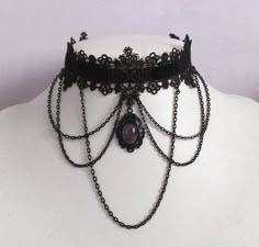 Pin by LeOna RM on Pastel Goth🦇🩷 | Chokers, Gothic chokers, Leather choker collars