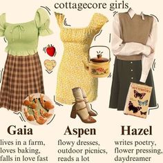 Aesthetic Cottagecore Outfits, Cottagecore Girls, 90’s Outfits, Mood Clothes, Space Outfit, Other Outfits, Fall Fashion Outfits, Aesthetic Outfits, Outfits Aesthetic