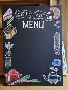 Menu bord lunchroom | Pinterest