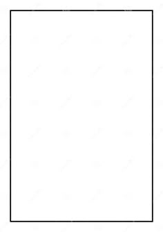an empty square frame with black and white lines in the middle, on a white background