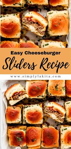Easy Cheeseburger Sliders Recipe (Oven-Baked & Crowd-Pleasing) | Recipe in 2025 | Slider recipes, Cheeseburger sliders, Easy slider recipes