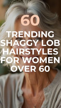 Click for More ➡️ | Save for Later ❤️ Ready to upgrade your hairstyle? Explore Shaggy Lob Hairstyles for Women Over 60 that are taking 2024 by storm. Dive into layered cuts and creative colors that add depth and dimension to your look. From soft pastels to bold hues, these styles are perfect for expressing your unique personality. Get inspired and bring these ideas to your stylist for a flawless makeover. #ChoppyBob #BobHaircut #HairInspo2024 #LayeredHair #ModernStyle Chic Shaggy Bob, Shag Woman Haircut, Haircuts To Hide Sagging Jowls, Hair For 60, Hair Color For 60 And Over, Bob With Shaggy Layers, Shag Haircuts For Fine Hair Over 50, Long Bob Hairstyles Over 60, Long Hair Styles For Older Women Over 60