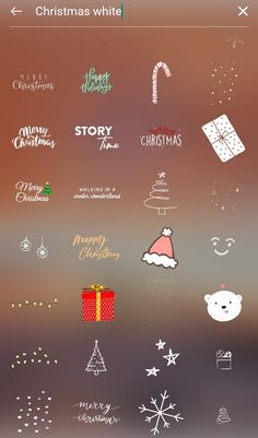 the christmas stickers are all over the screen, and there is no image on them