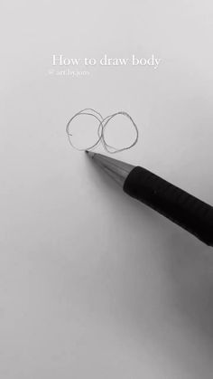 a pencil drawing an eyeball with the words how to draw body