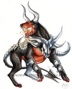 Mega Houndoom by ShadeofShinon | Pokemon art, Pokemon realistic, Pokemon fan art