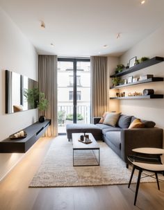 Small Apartment Living Room: 49 Budget-Friendly Decorating Ideas and Layout Tips in 2025 | Small apartment living, Small living room layout, Small apartment living room