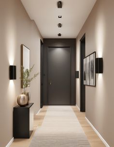 the hallway is clean and ready for us to use in the house or office area