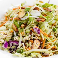 Ramen Broccoli Slaw - The Lemon Bowl | Recipe in 2025 | Broccoli slaw, Coleslaw salad, Broccoli slaw recipes