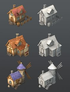 Low_Poly_Houses | Game concept art, Low poly art, Environment concept art