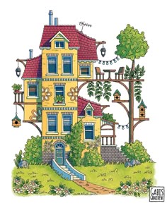 The Summerhouse Illustration by Gabi Wolf