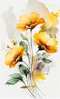 Pin by Sira Brun on Elementos de la naturaleza in 2025 | Watercolor flower art, Flower art painting, Flower painting